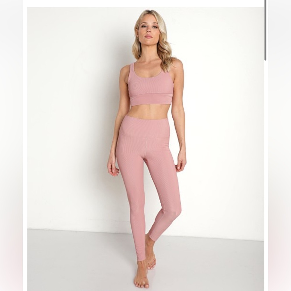 Beach Riot
Ayla Legging and sports bra Dusty Rose Women's Pink Set Xs x small